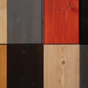 A set of samples of painted boards